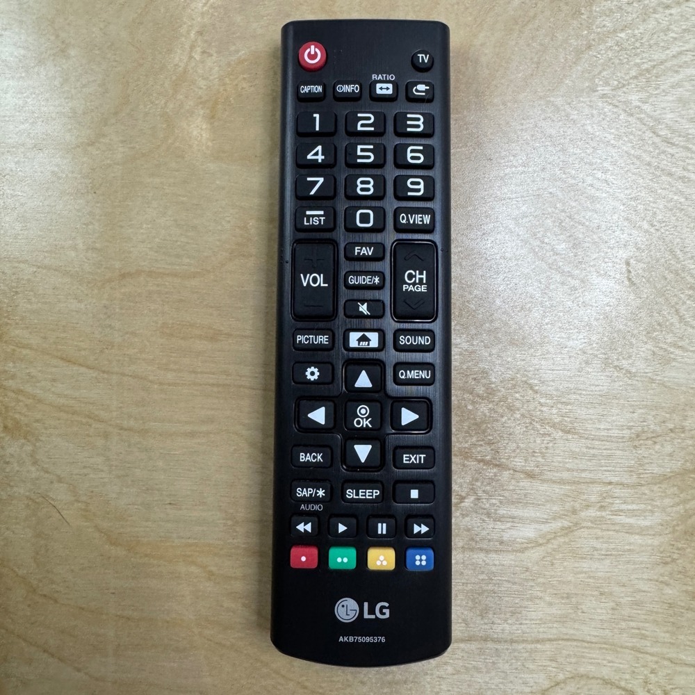 Genuine LG AKB75095376 TV Remote Control Replacement Black Genuine